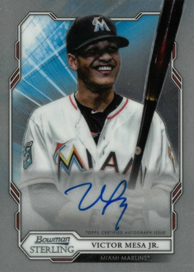 2019 Bowman Sterling Prospect Autographs Victor Mesa Jr. #VMJ Baseball Card