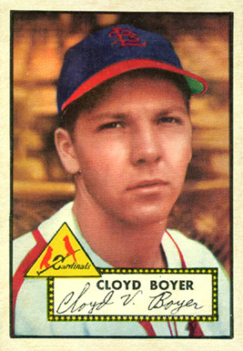 1952 Topps Cloyd Boyer #280 Baseball Card