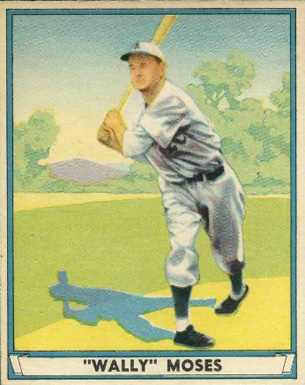 1941 Play Ball Wally Moses #42 Baseball Card