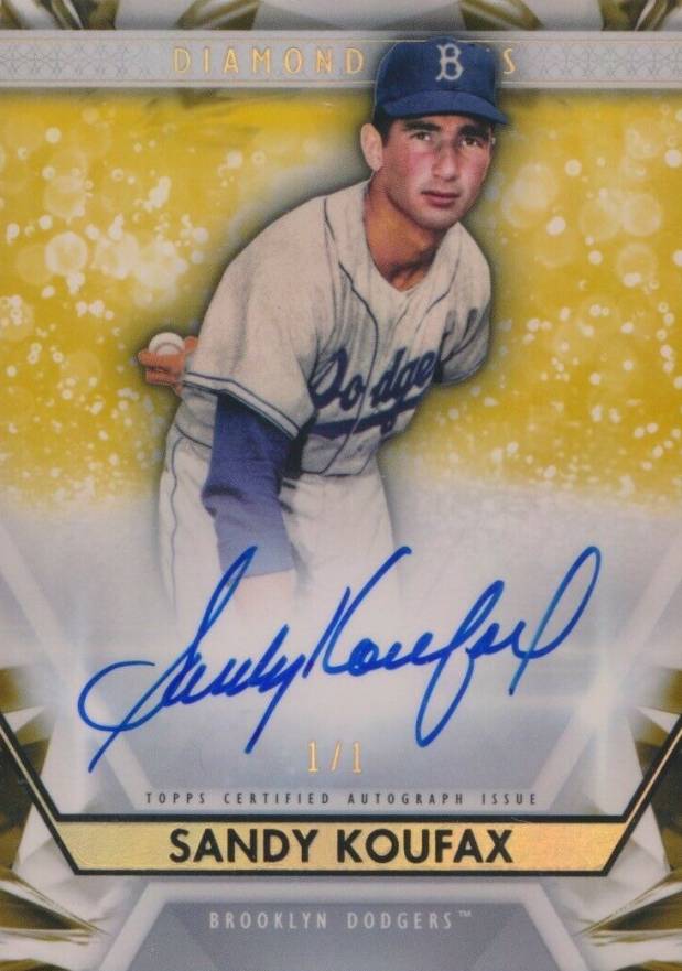 2019 Topps Diamond Icons Diamond Icons Autographs  Sandy Koufax #DIA-SK Baseball Card