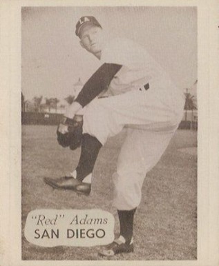 1949 Hage's Dairy Red Adams # Baseball Card