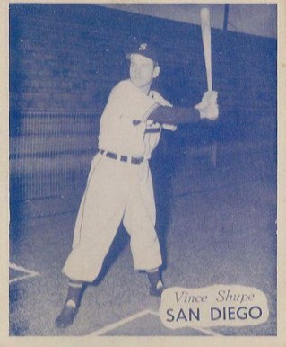 1949 Hage's Dairy Vince Shupe # Baseball Card