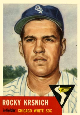 1953 Topps Rocky Krsnich #229 Baseball Card