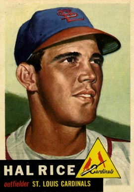 1953 Topps Hal Rice #93 Baseball Card