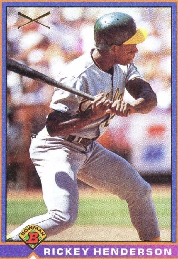 1991 Bowman Rickey Henderson #371 Baseball Card