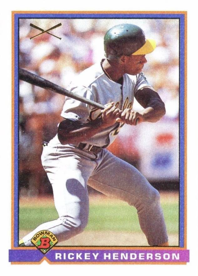 1991 Bowman Rickey Henderson #371 Baseball Card