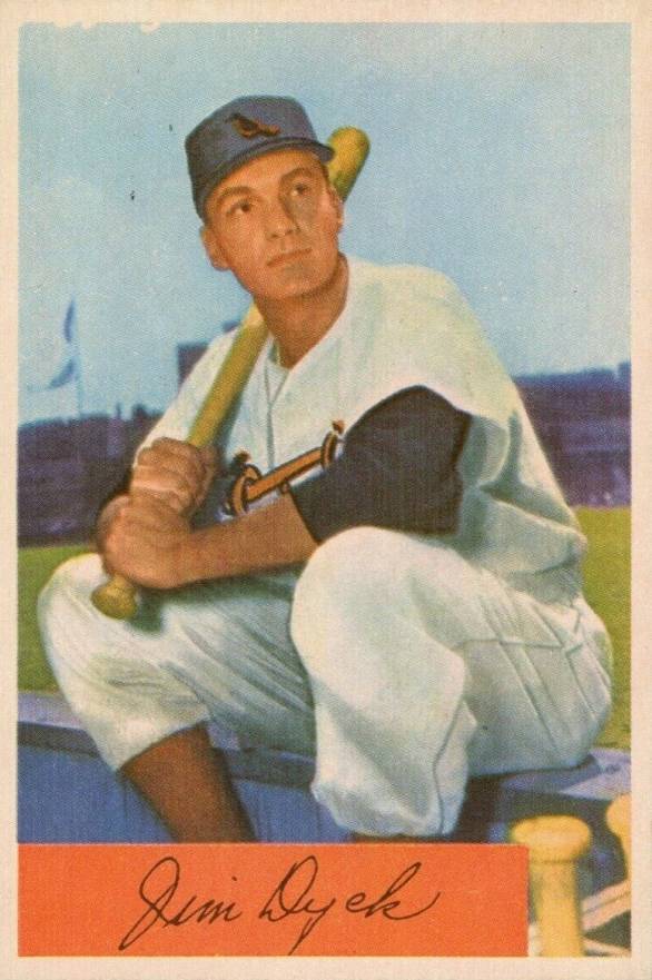 1954 Bowman Jim Dyck #85b Baseball Card