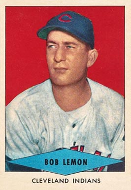 1954 Red Heart Dog Food Bob Lemon #16 Baseball Card