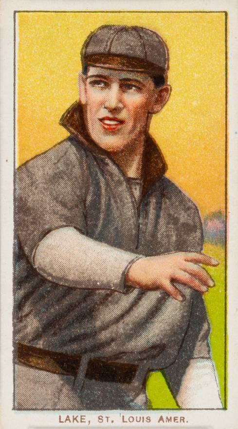 1909 White Borders American Beauty No Frame  Lake, St. Louis Amer. #274 Baseball Card