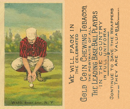 1887 Buchner Gold Coin John Ward # Baseball Card