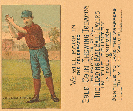 1887 Buchner Gold Coin Tip O'Neill # Baseball Card