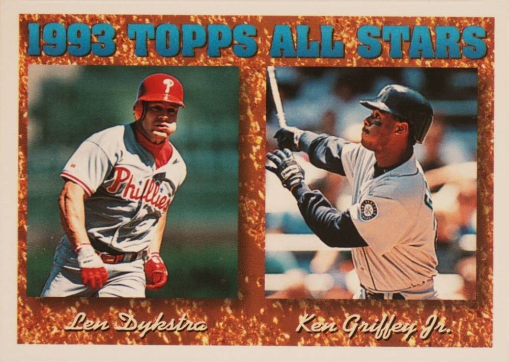 1994 Topps Len Dykstra/Ken Griffey #388 Baseball Card