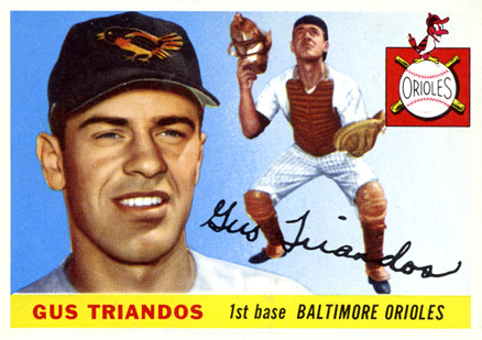 1955 Topps Gus Triandos #64 Baseball Card