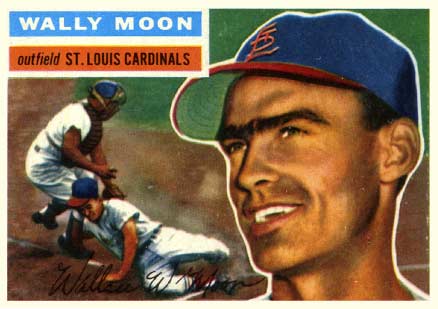 1956 Topps Wally Moon #55 Baseball Card