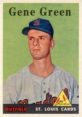 1958 Topps Gene Green #366 Baseball Card