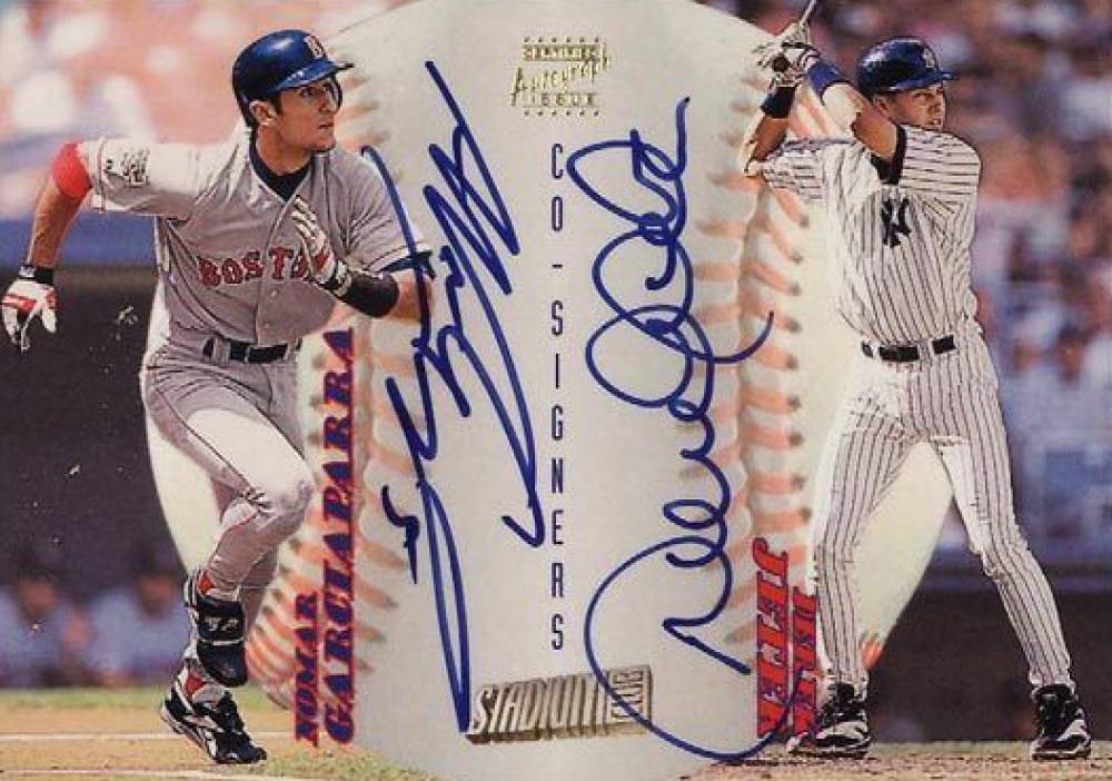 1998 Stadium Club CO-Signers Nomar Garciaparra/Derek Jeter #CS2 Baseball Card