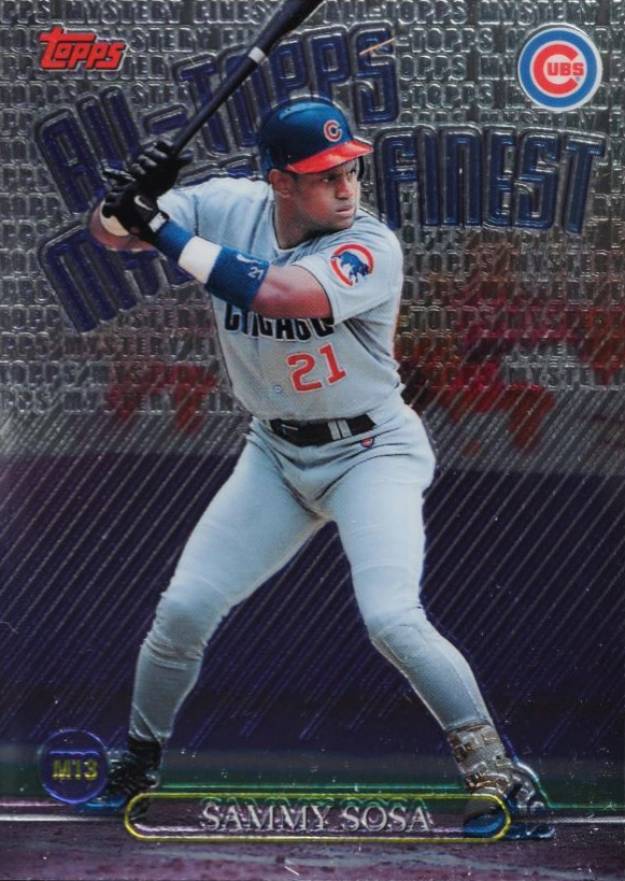 1999 Topps All-Topps Mystery Finest Sammy Sosa #M13 Baseball Card