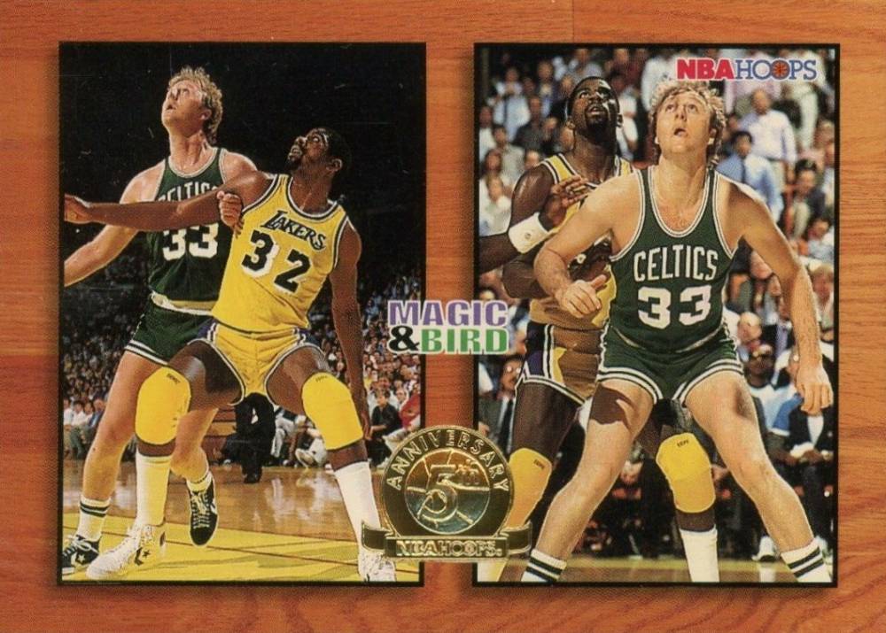 1993 Hoops Magic & Bird #MB1 Basketball Card