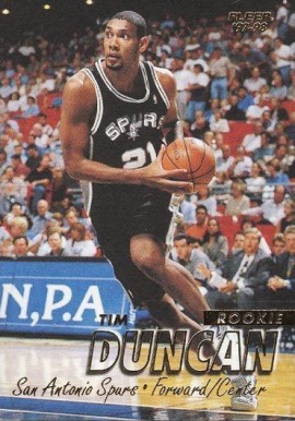 1997 Fleer Tim Duncan #201 Basketball Card