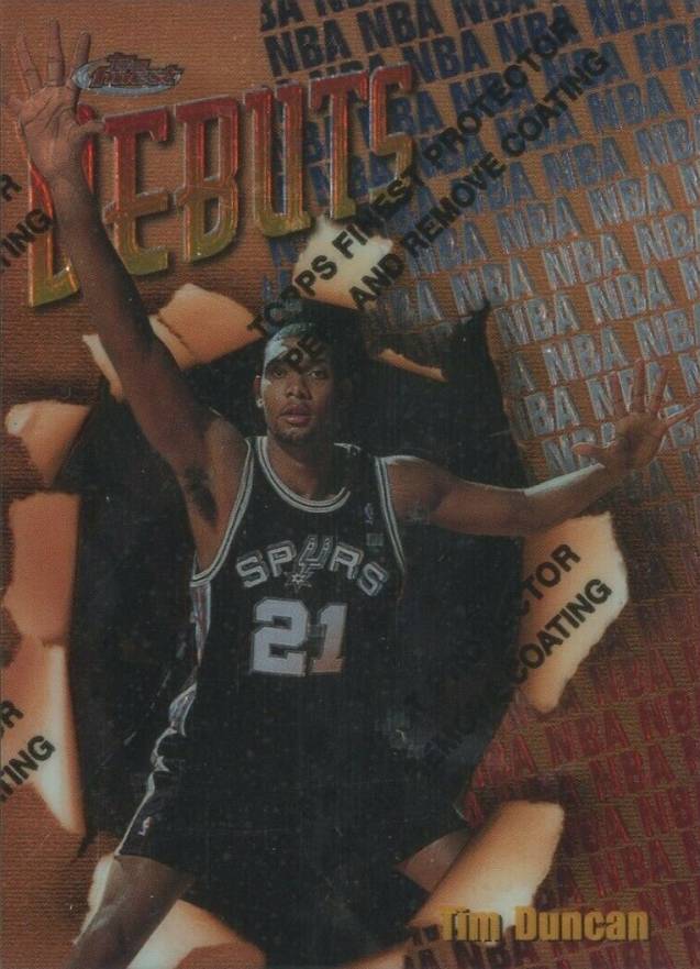 1997 Finest Tim Duncan #101 Basketball Card