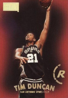 1997 Skybox Premium Tim Duncan #112 Basketball Card