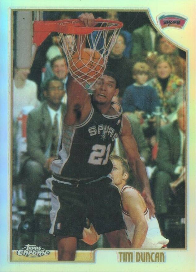 1998 Topps Chrome Tim Duncan #49 Basketball Card