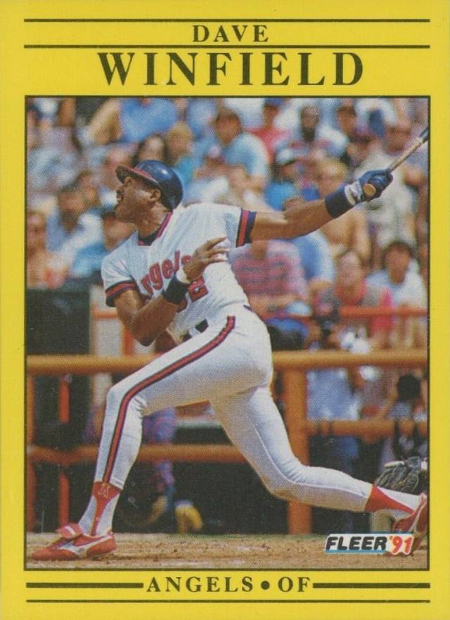 1991 Fleer Dave Winfield #329 Baseball Card