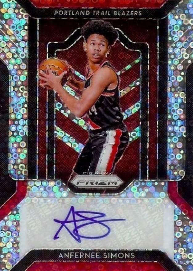 2018 Panini Prizm Fast Break Rookie Autograph Anfernee Simons #FRASM Basketball Card