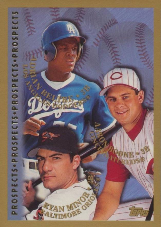 1998 Topps Adrian Beltre/Aaron Boone/Ryan Minor #254 Baseball Card