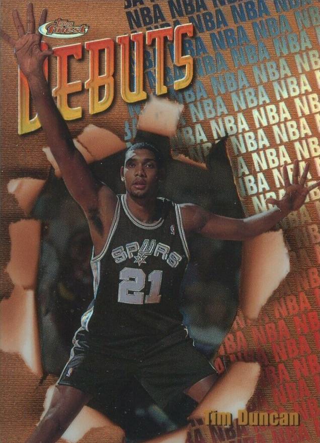 1997 Finest Tim Duncan #101 Basketball Card