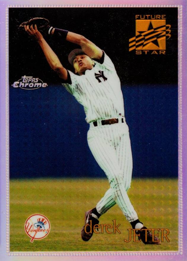 1996 Topps Chrome Derek Jeter #80 Baseball Card