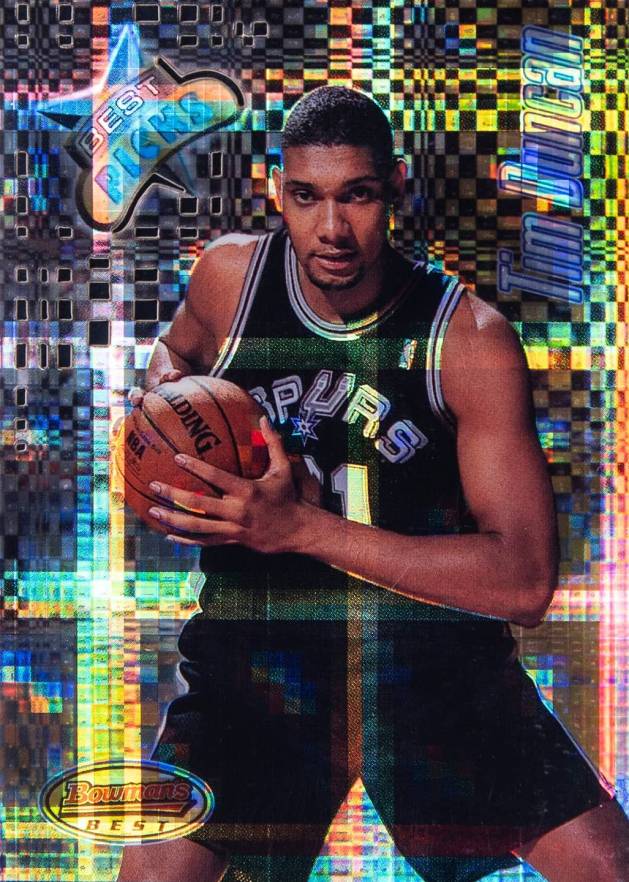 1997 Bowman's Best Picks Tim Duncan #BP8 Basketball Card