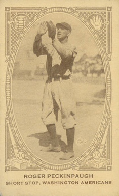 1922 American Caramel Roger Peckinpaugh # Baseball Card