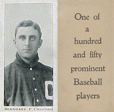 1903 Breisch-Williams (Type 1) !  Bernhard, P., Cleveland # Baseball Card