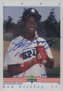 1992 Classic Best Ken Griffey Jr. # Baseball Card