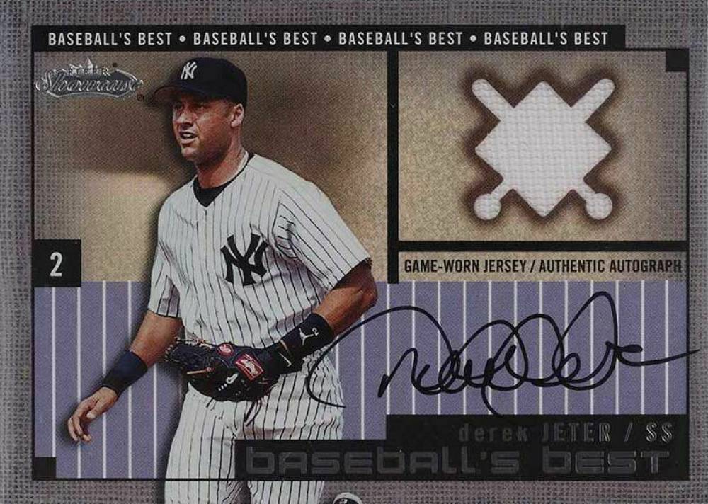 2002 Fleer Showcase Baseball's Best Derek Jeter # Baseball Card