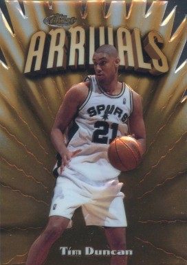 1997 Finest Embossed Tim Duncan #325 Basketball Card