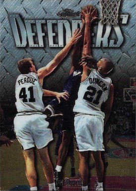 1997 Finest Embossed Tim Duncan #306 Basketball Card