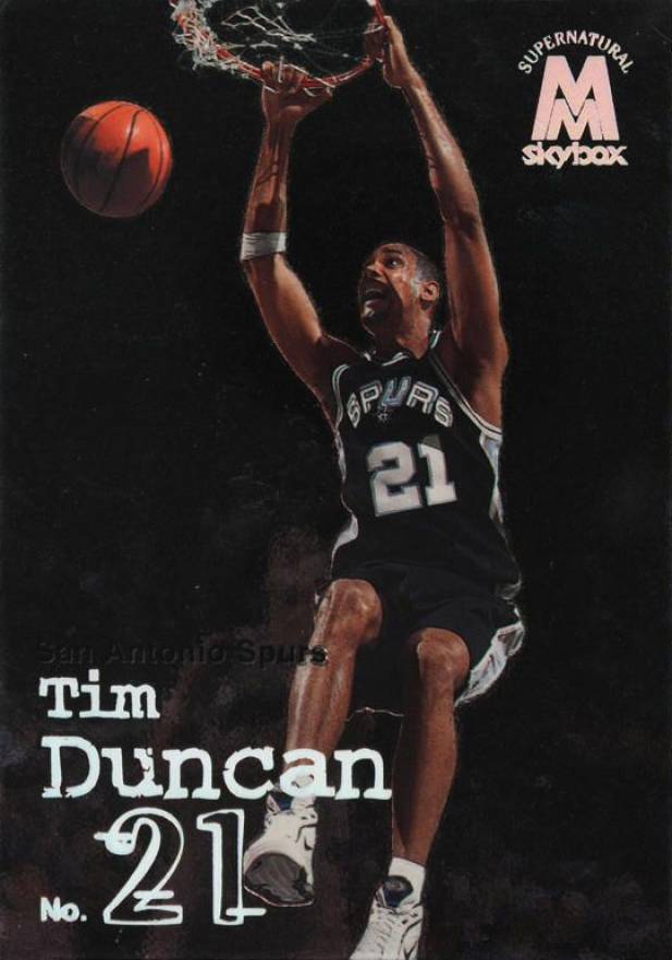 1998 Skybox Molten Metal Tim Duncan #135 Basketball Card