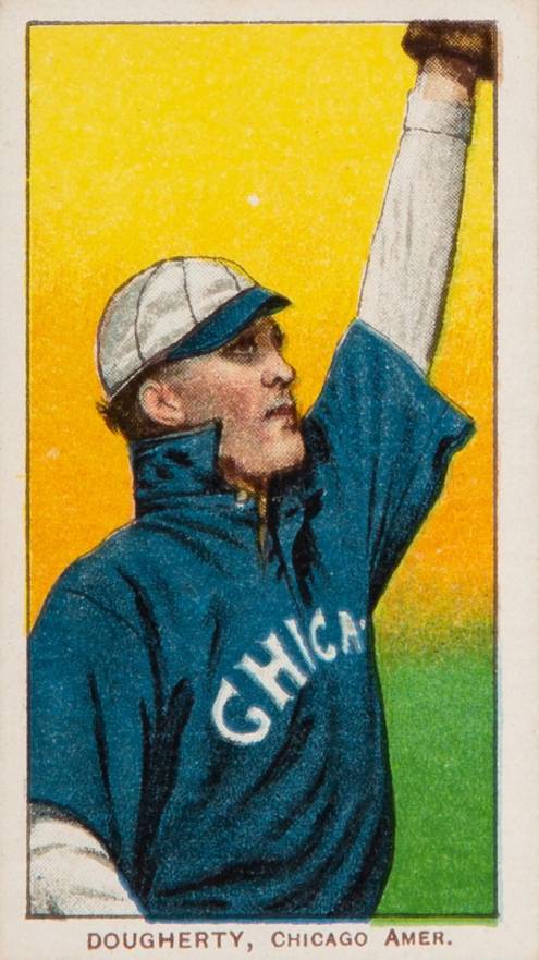 1909 White Borders Piedmont 350  Dougherty, Chicago Amer. #142 Baseball Card