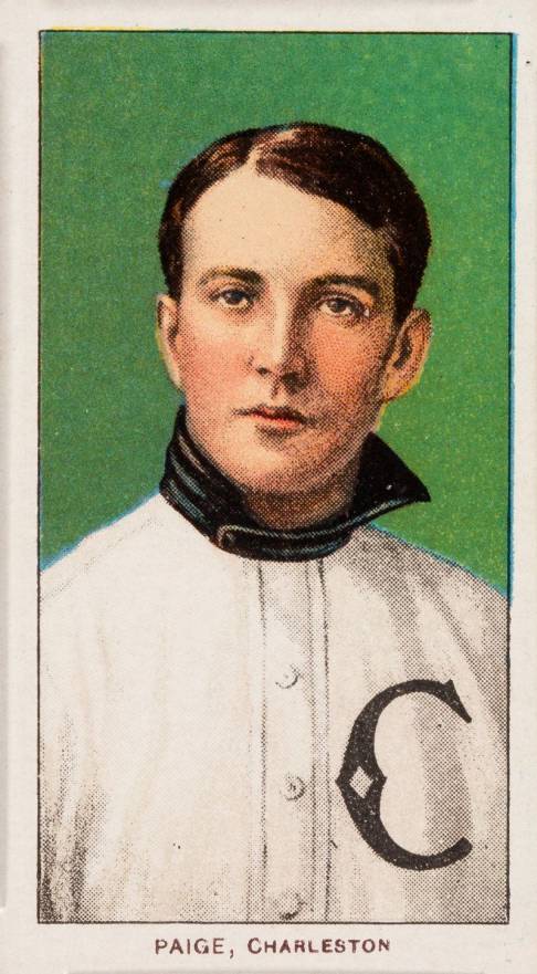 1909 White Borders Piedmont 350  Paige, Charleston #377 Baseball Card