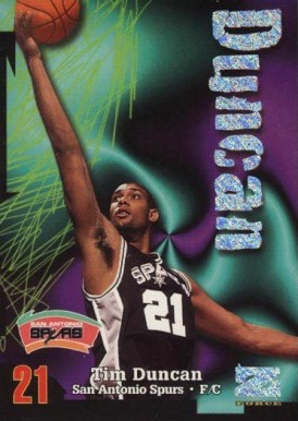 1997 Skybox Z-Force Tim Duncan #111 Basketball Card