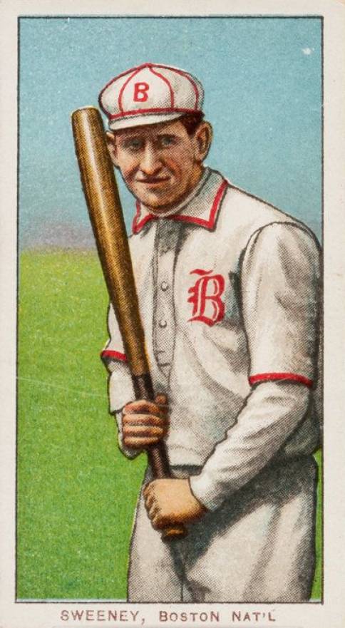 1909 White Borders Piedmont 350  Sweeney, Boston Nat'L #474 Baseball Card