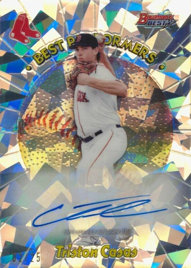 2018 Bowman's Best 1998 Best Performers Autographs Triston Casas #TC Baseball Card