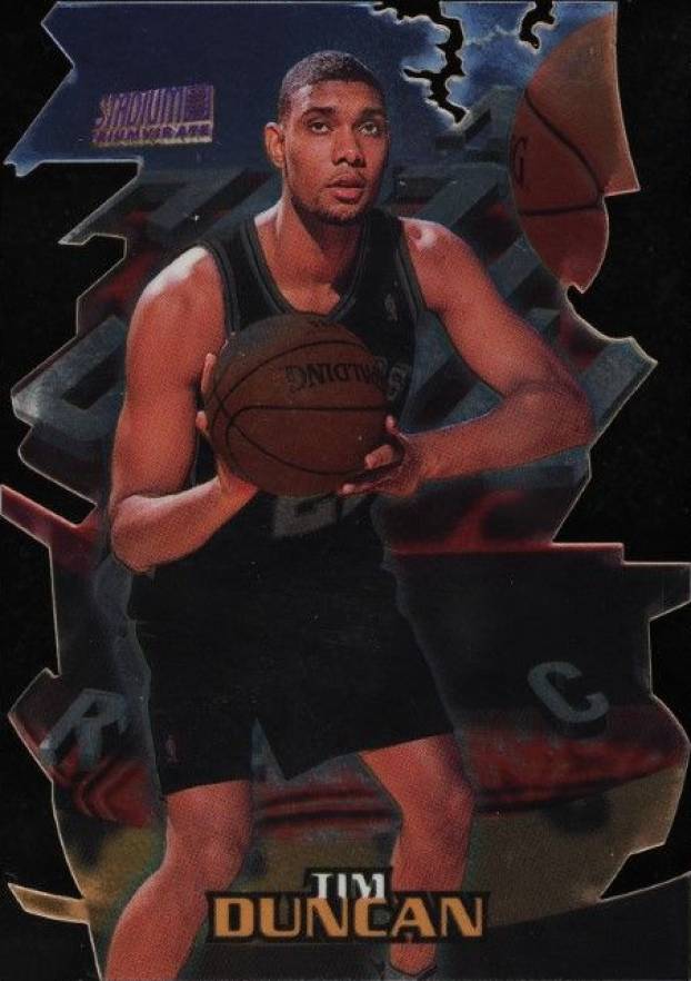 1997 Stadium Club Triumvirate Tim Duncan #T16B Basketball Card