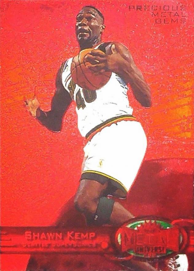 1997 Metal Universe Precious Metal Gems Shawn Kemp #67 Basketball Card