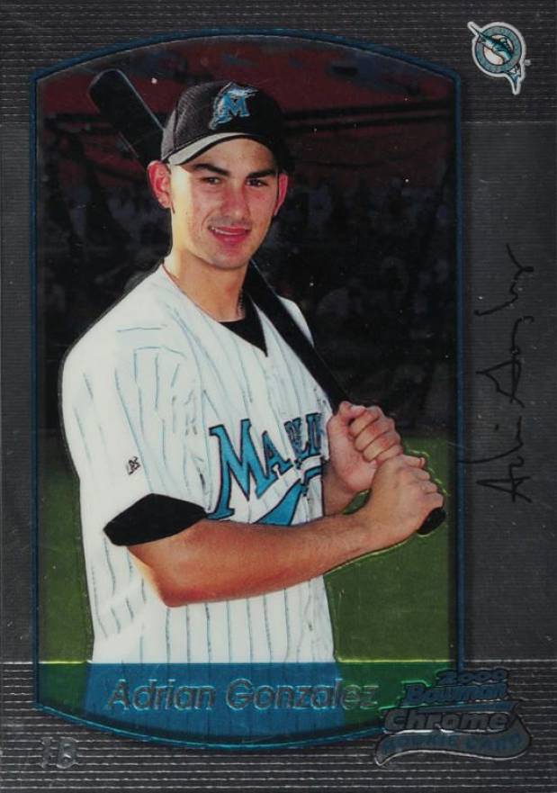 2000 Bowman Chrome Draft Picks Adrian Gonzalez #86 Baseball Card