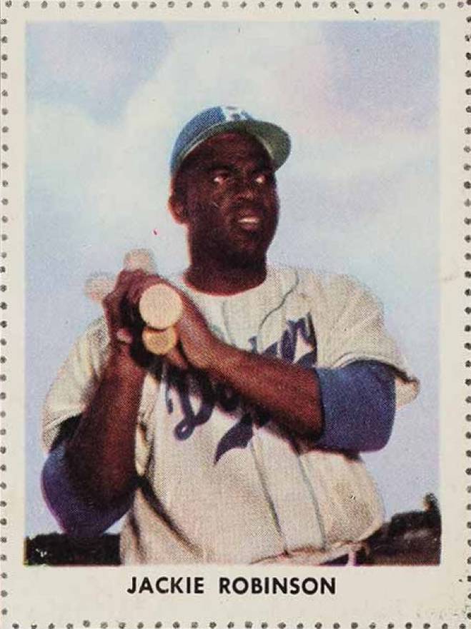 1955 Golden Stamps Jackie Robinson # Baseball Card