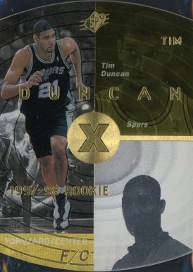 1997 SPx Tim Duncan #37 Basketball Card