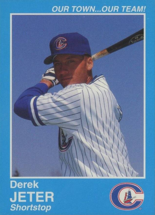 1995 Police Columbus Clippers Derek Jeter # Baseball Card